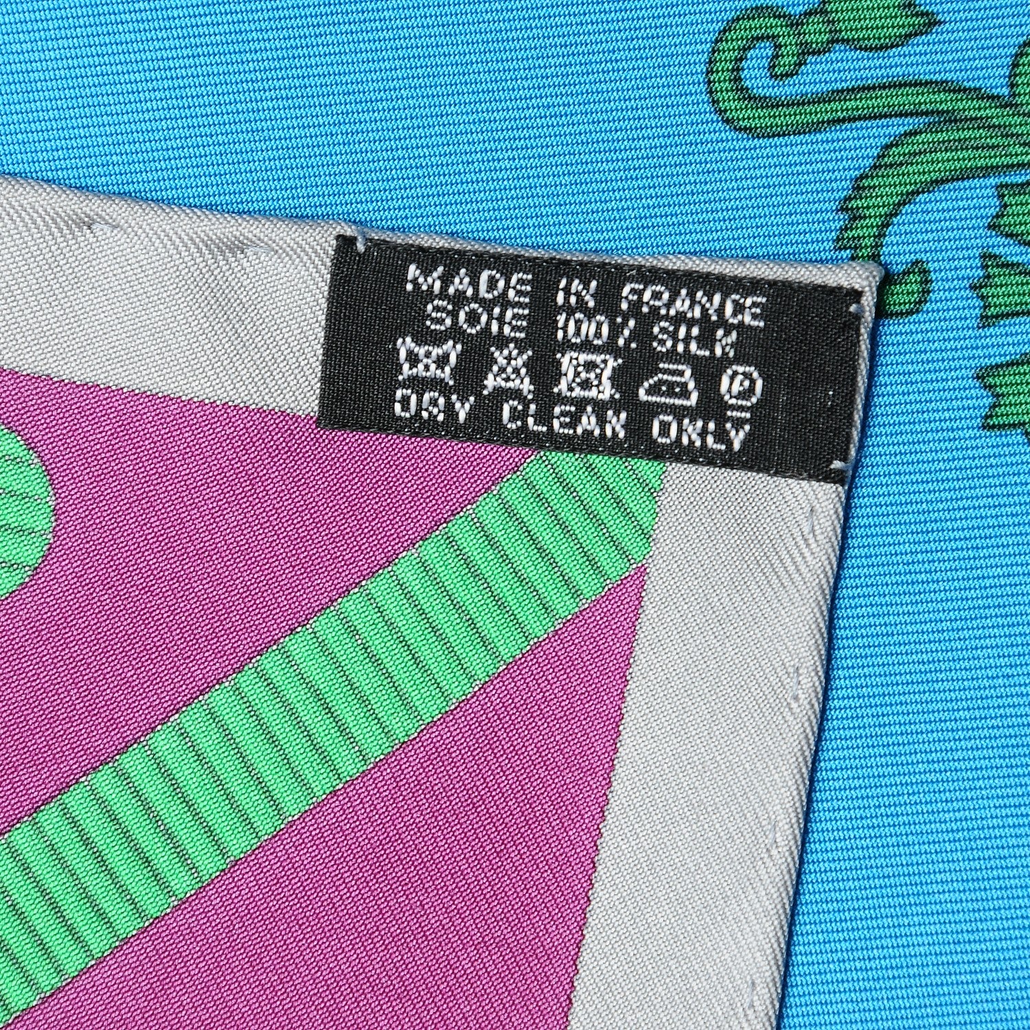 Hermes Silk Balade En Berline Scarf 90 Mastic Vert Juane 6 of 7