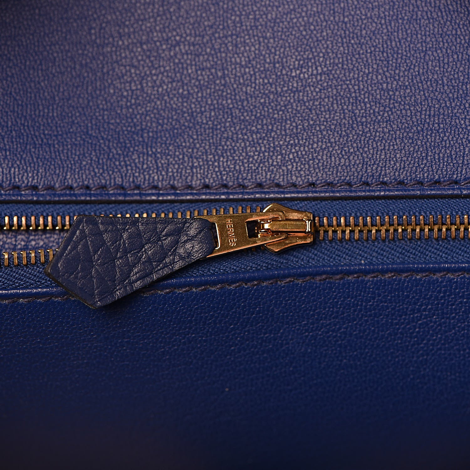 Hermes Taurillon Clemence Birkin 35 Bleu Saphir 13 of 37