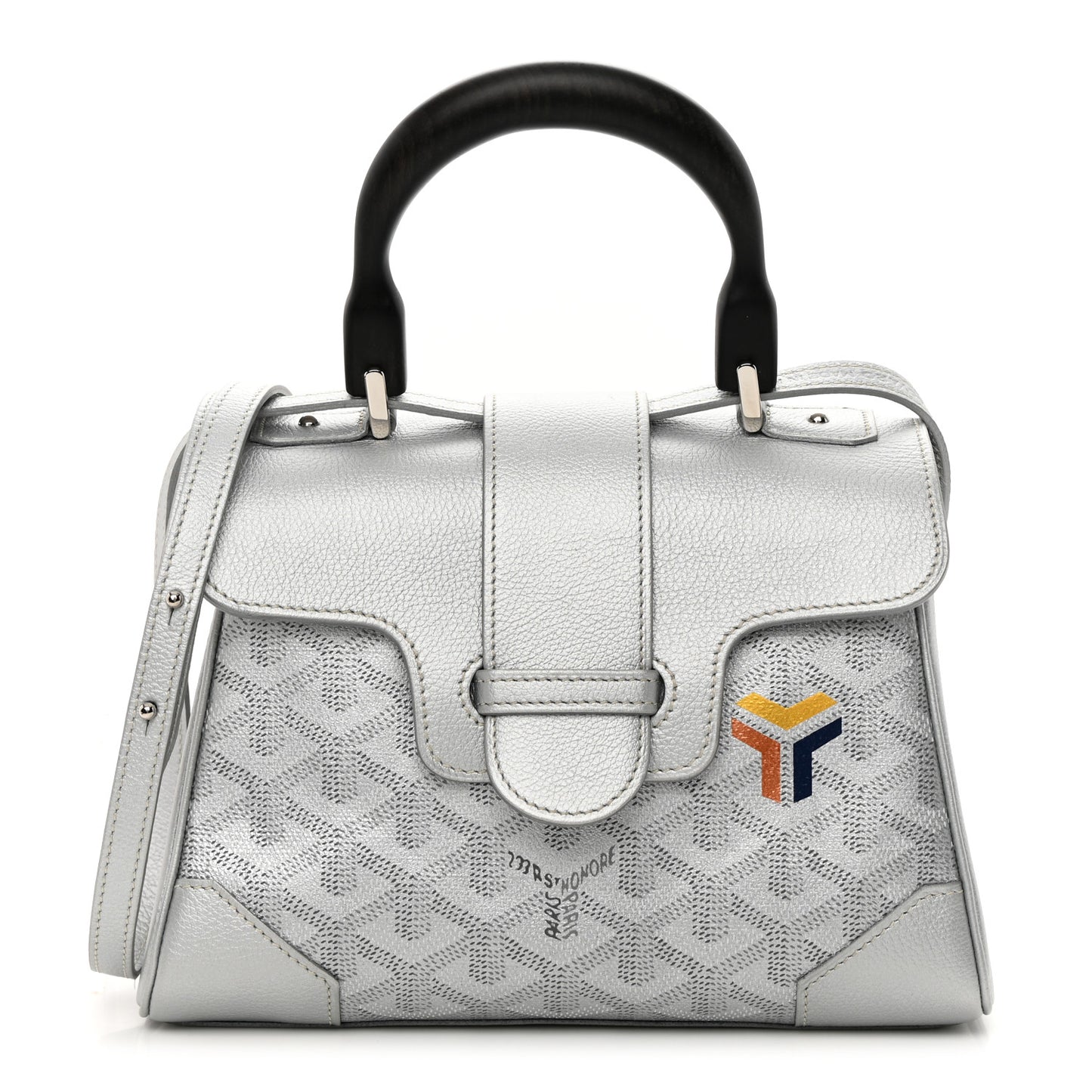 Goyardine Precious Metals Mini Saigon Silver