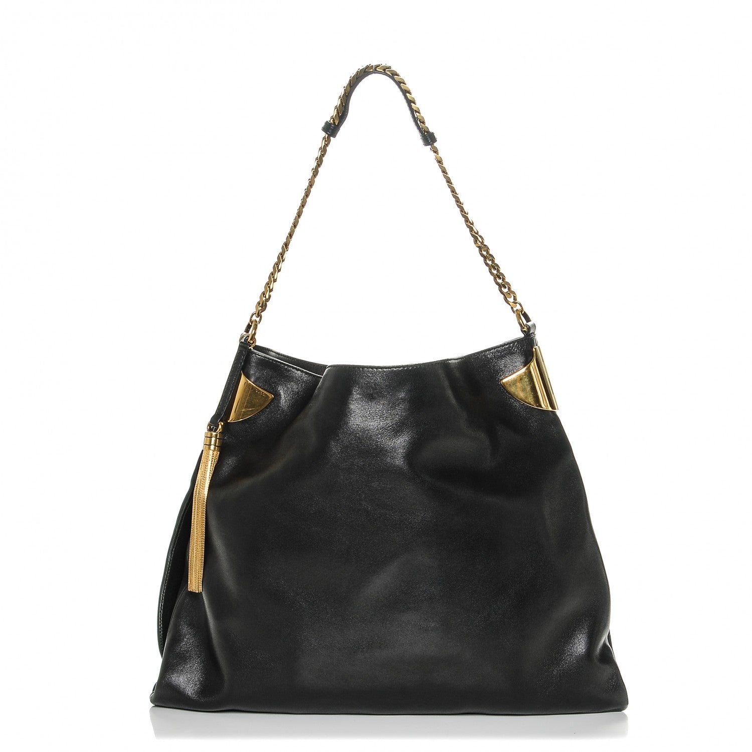 Gucci Lambskin Large 1970 Shoulder Bag Black 1 of 7