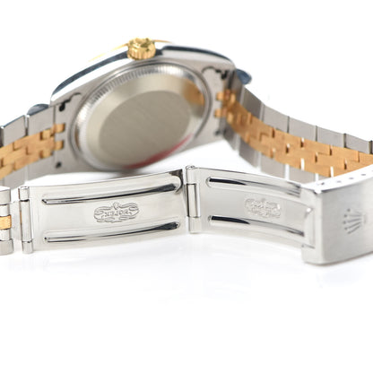 Rolex Stainless Steel 18K Yellow Gold Mother of Pearl 31mm Oyster Perpetual Datejust Watch Decorated Champagne Roman 78273 5 of 5