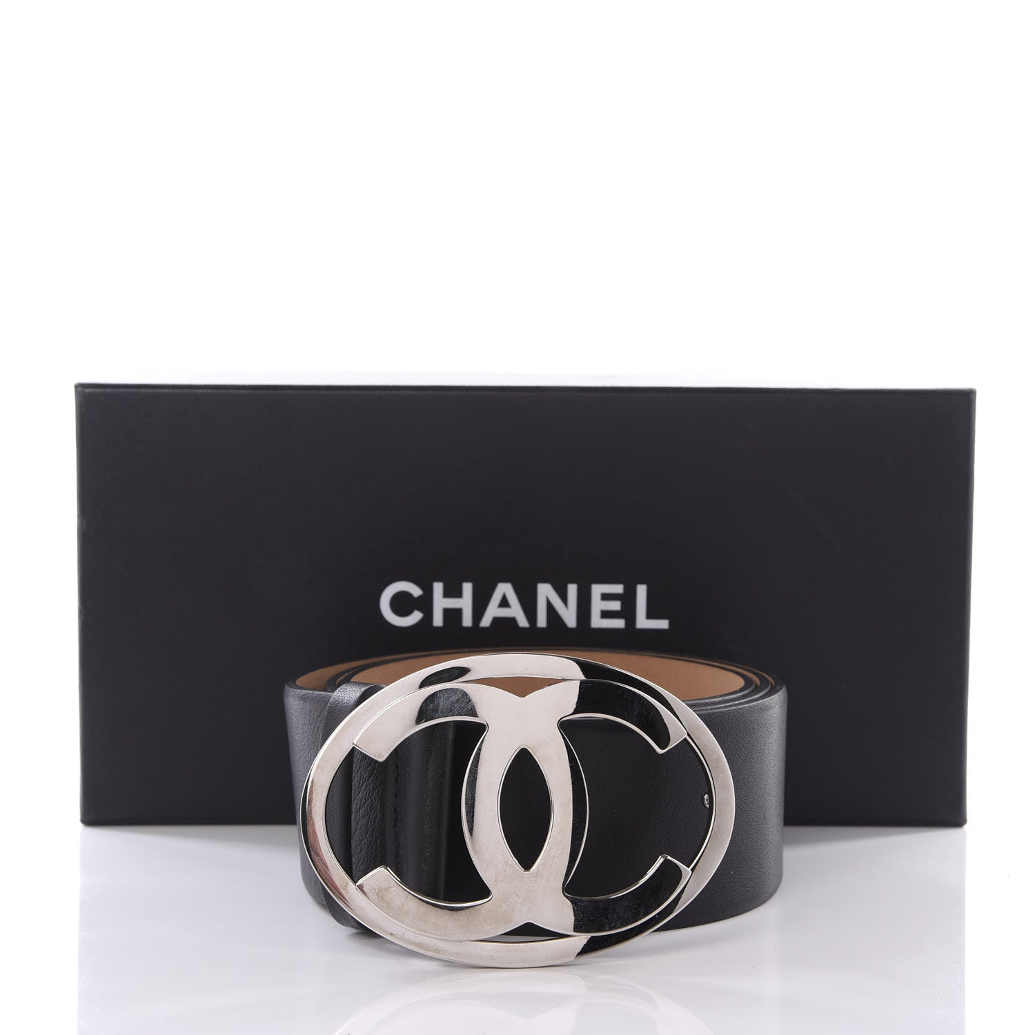 Chanel Calfskin CC Belt 85 34 Black 5 of 5