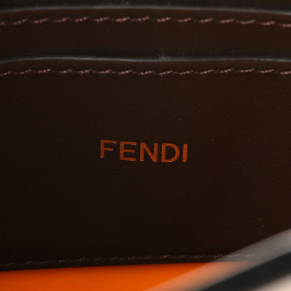 Fendi Cuoio Romano Vitello Cover Bi-Color Peekaboo I See U X Cross Satchel Orange 6 of 10