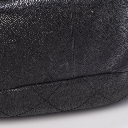 Chanel Caviar Stitched Outdoor Ligne Hobo Black 12 of 15
