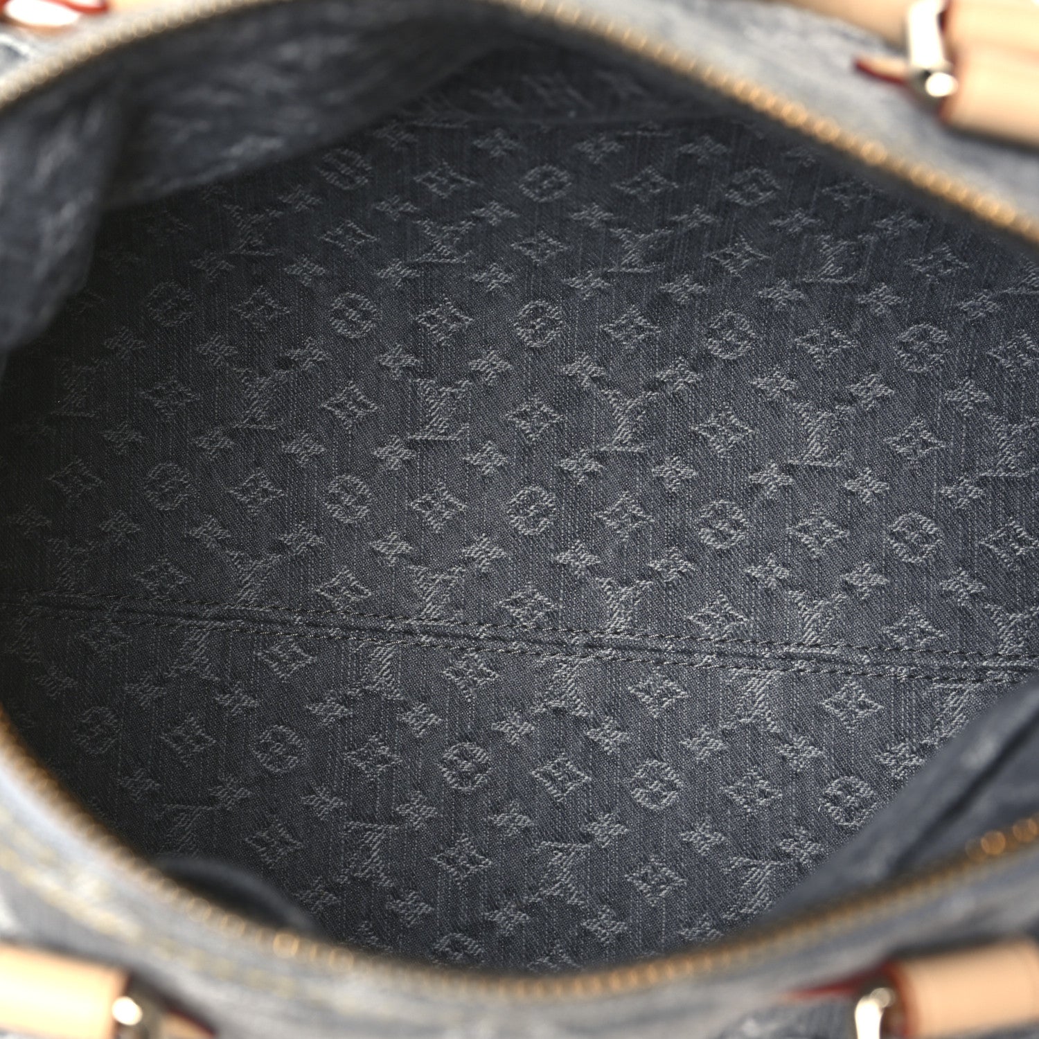 Louis Vuitton Monogram Denim Speedy Soft 30 Washed Gray 5 of 10