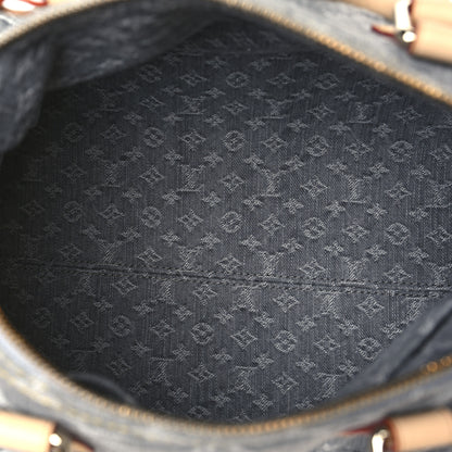 Louis Vuitton Monogram Denim Speedy Soft 30 Washed Gray 5 of 10