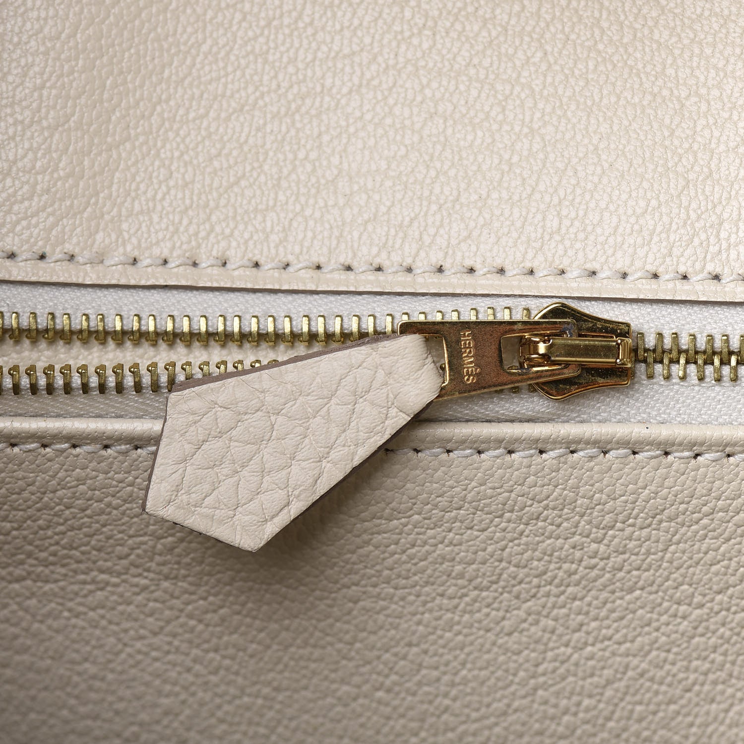 Hermes Taurillon Clemence Birkin 25 Craie 19 of 33