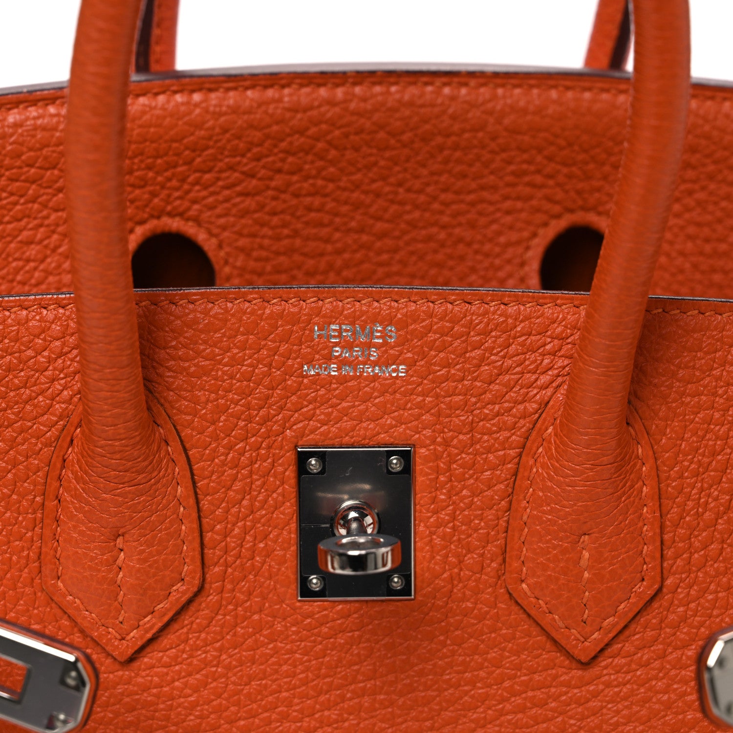 Hermes Togo Birkin 25 Orange 6 of 15