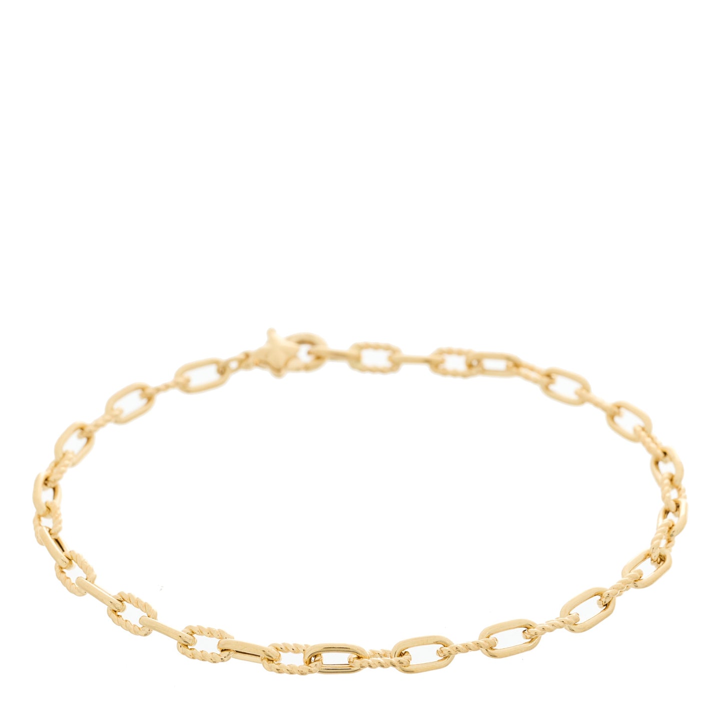 18K Yellow Gold Madison 3mm Classic Chain Bracelet