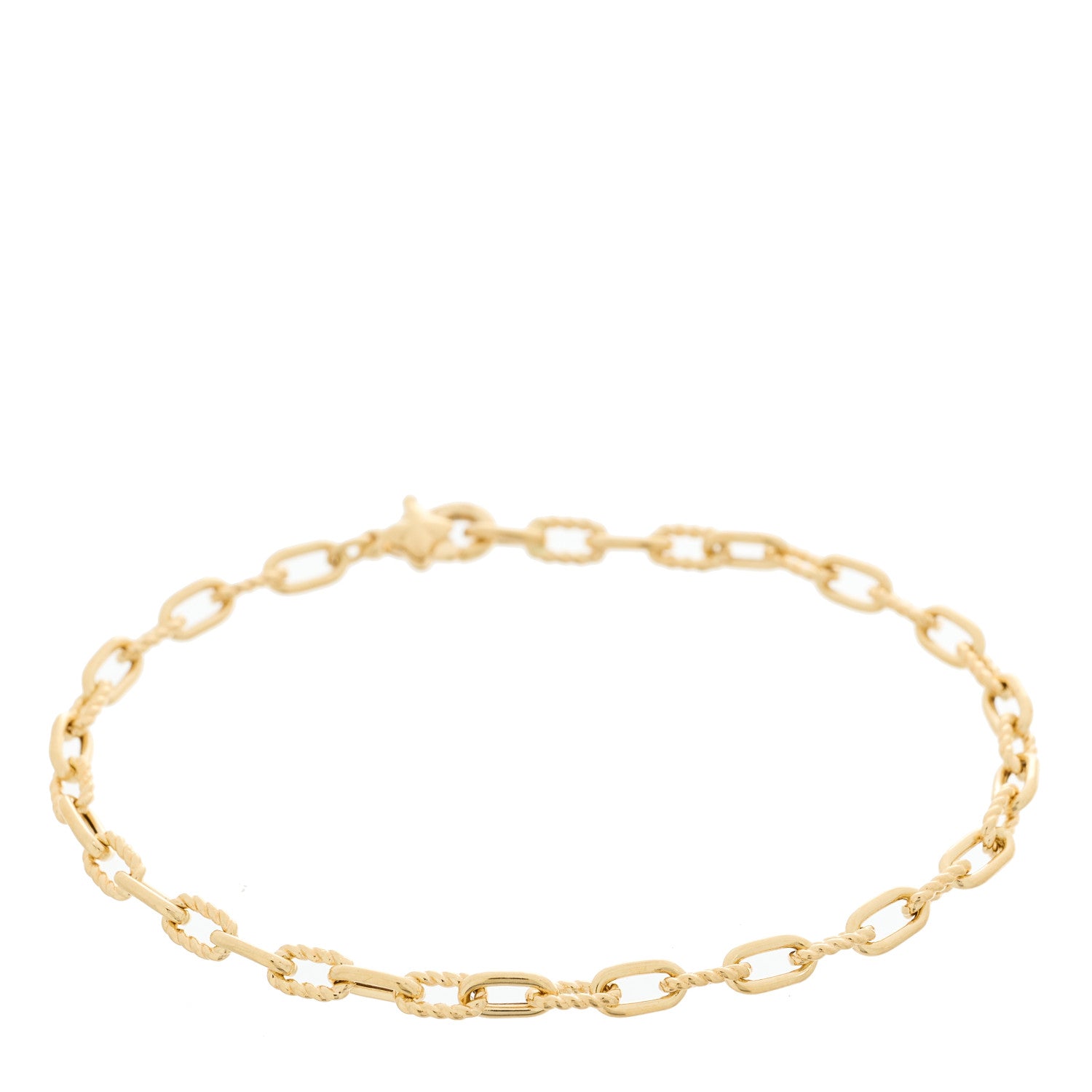 David Yurman 18K Yellow Gold Madison 3mm Classic Chain Bracelet 1 of 3