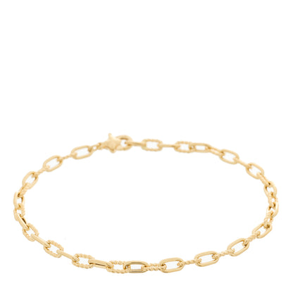 David Yurman 18K Yellow Gold Madison 3mm Classic Chain Bracelet 1 of 3