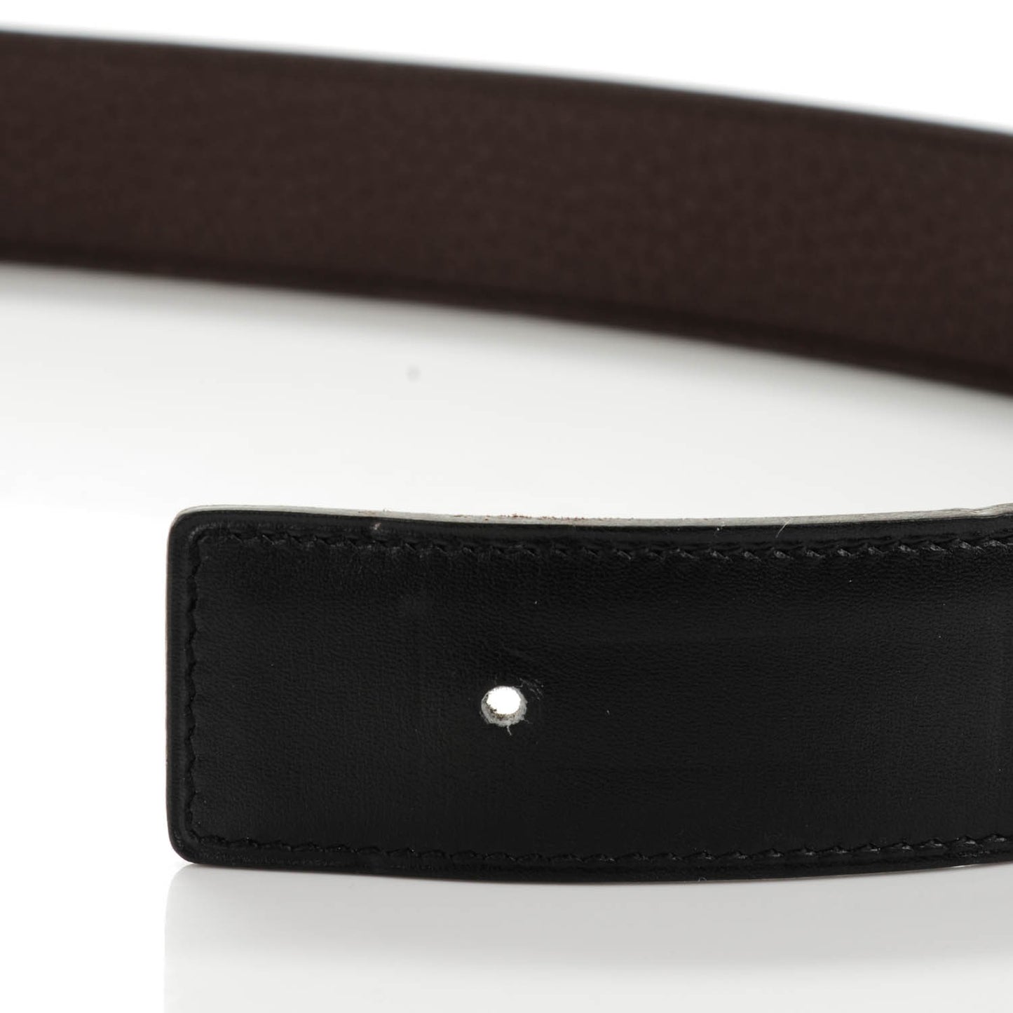 Box Togo 32mm Belt Strap 85 Black Chocolate