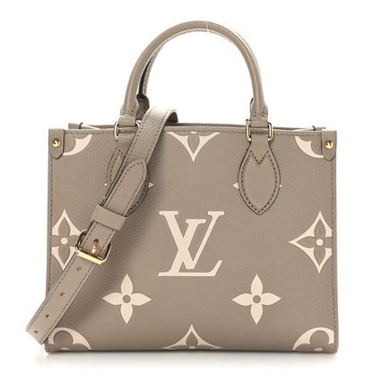 Louis Vuitton Empreinte Monogram Giant Onthego PM Tourterelle Creme 1 of 8