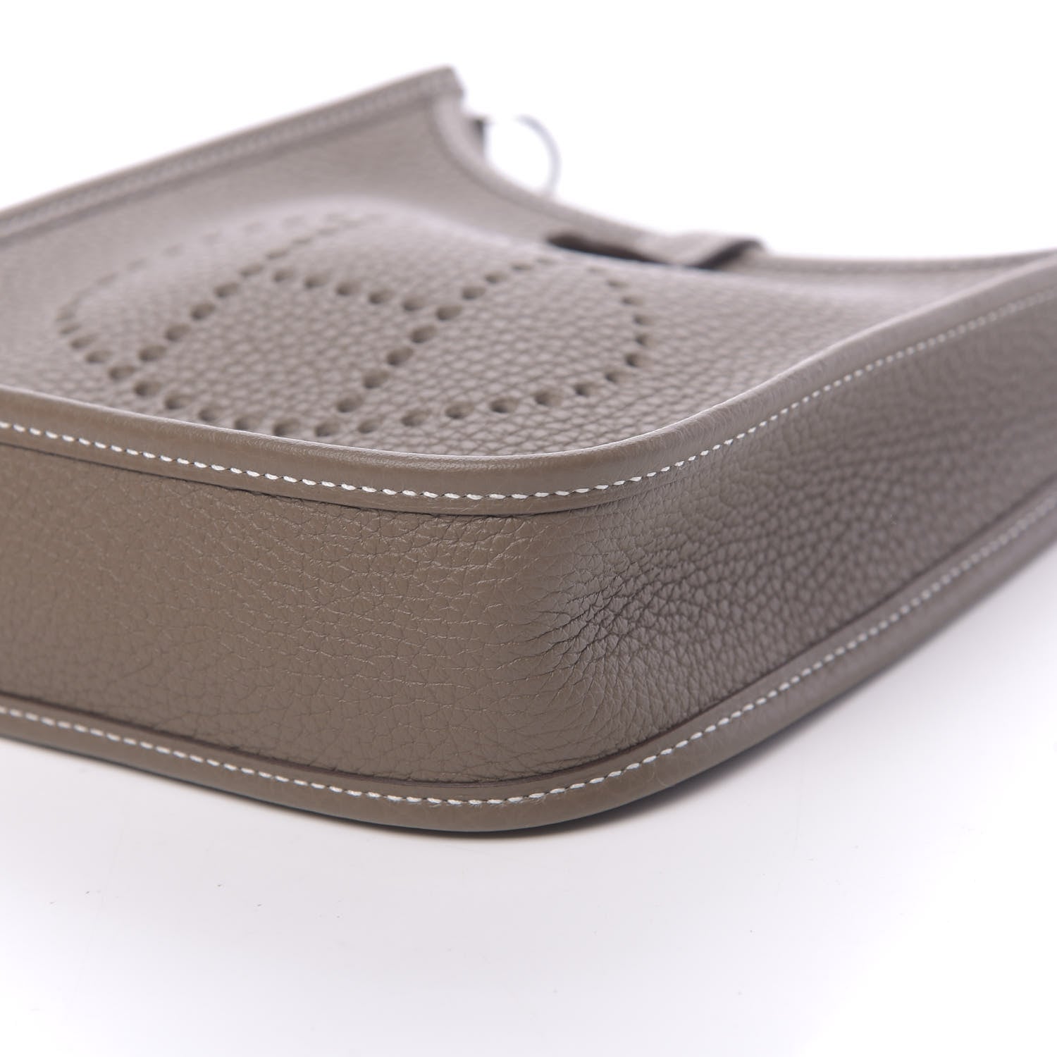 Hermes Taurillon Clemence Amazone Evelyne TPM Etoupe Bleu Indigo 9 of 11