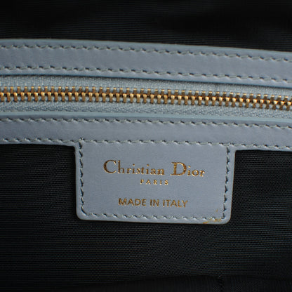 Christian Dior Coated Canvas Cannage Small Panarea Tote Blue Jean 6 of 7