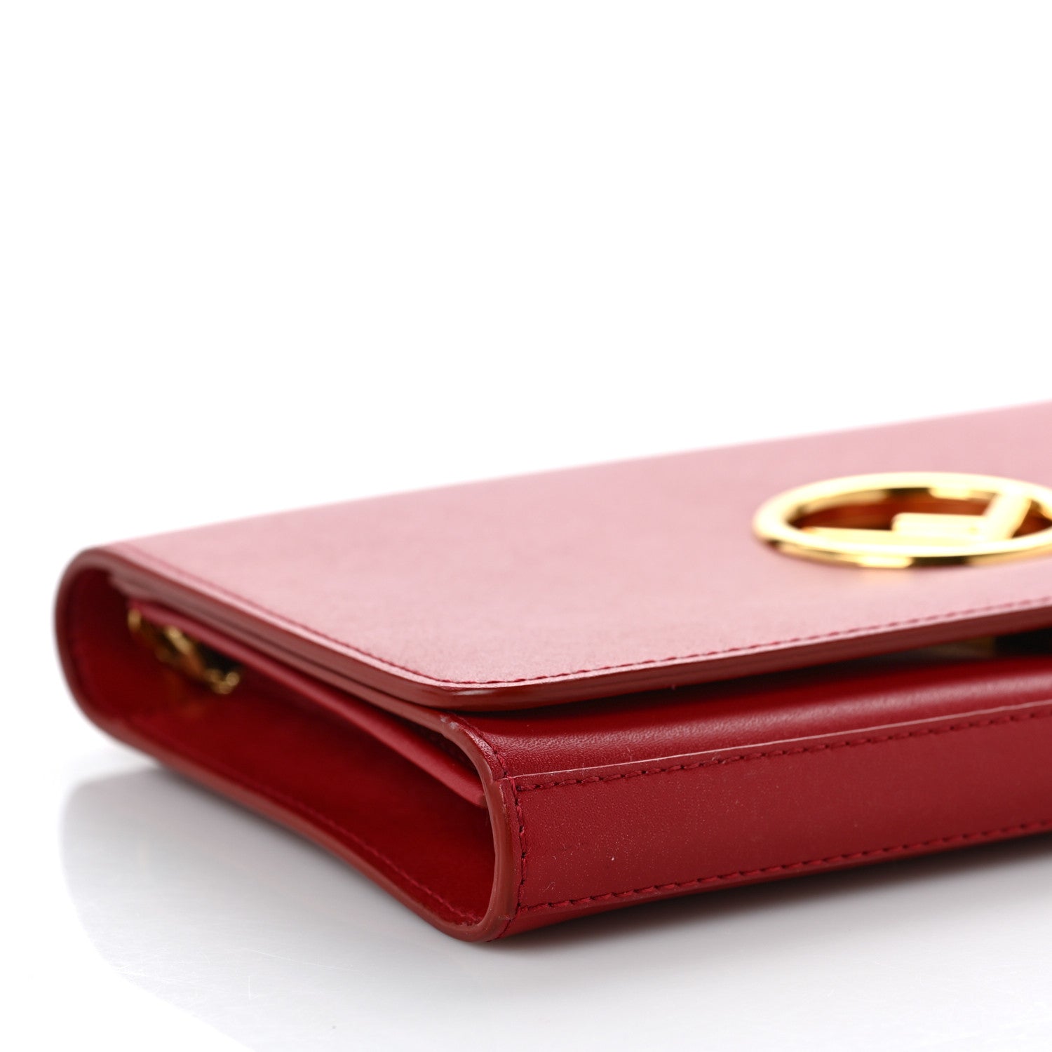 Fendi Vitello Liberty Lucido F is Fendi Wallet on Chain Fragola 6 of 7