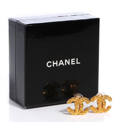 Chanel CC Clip On Earrings Gold 5 of 5