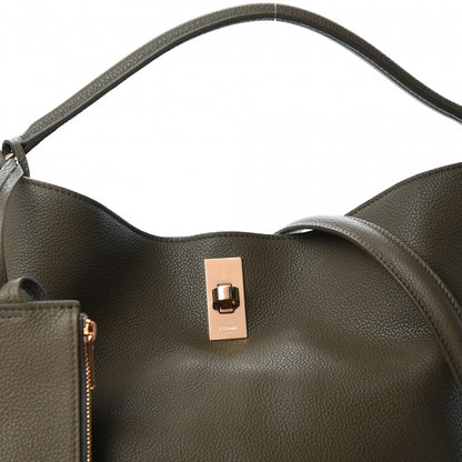 Celine Supple Grained Calfskin Bucket 16 Bag Dark Olive 10 of 10
