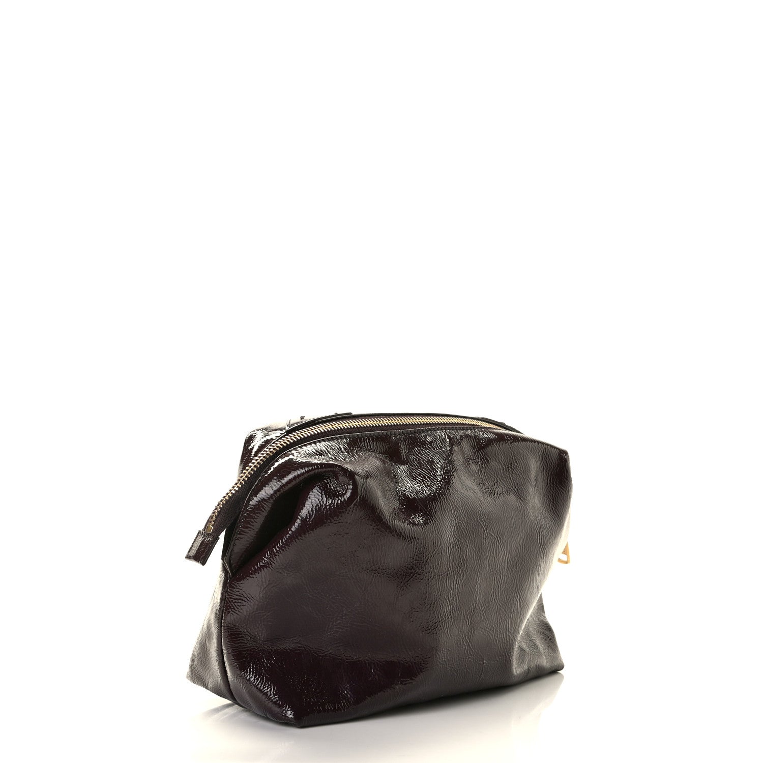 Saint Laurent Patent Muse Cosmetic Case Burgundy 2 of 7