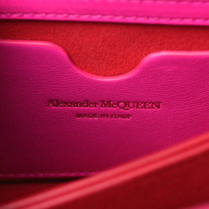 Alexander McQueen Lambskin Pleated Knuckle Shoulder Bag Fuchsia 6 of 8