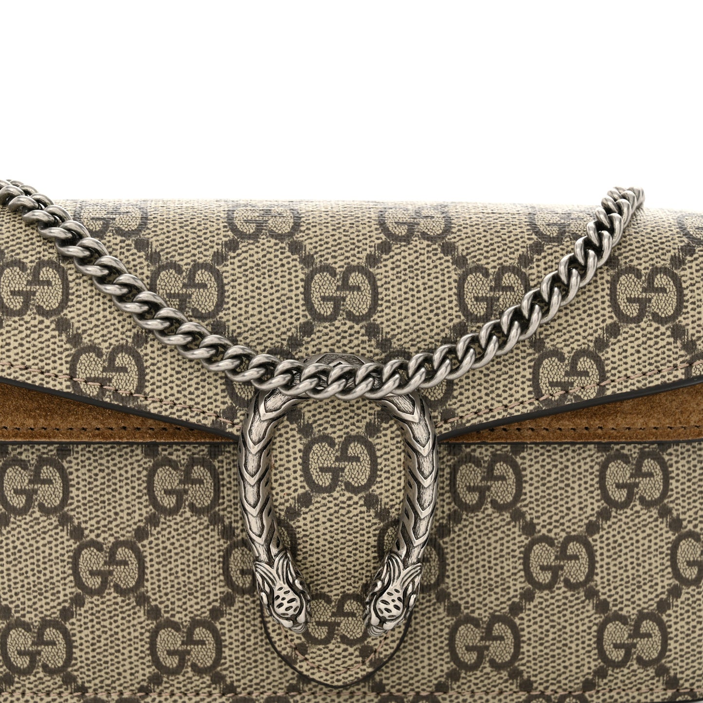 GG Supreme Monogram Super Mini Dionysus Shoulder Bag Taupe