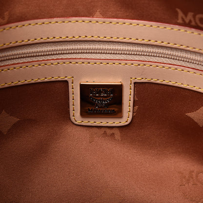 MCM Visetos Striped Hobo White 8 of 13