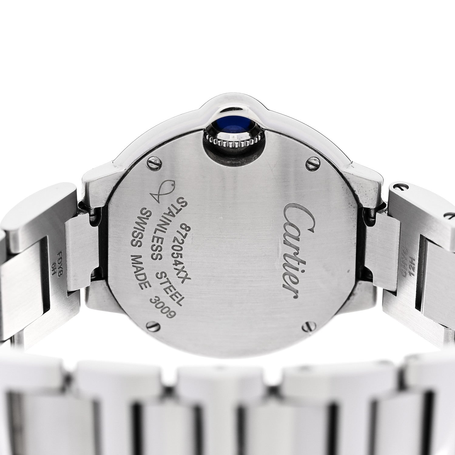 Cartier Stainless Steel Diamond 28mm Ballon Bleu De Cartier Quartz Watch 4 of 4