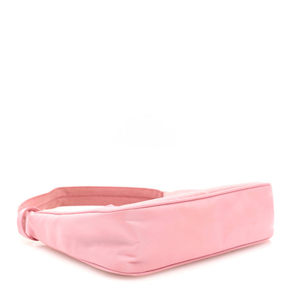 Prada Tessuto Nylon Saffiano Mini Re-Edition 2000 Bag Rosa 4 of 9