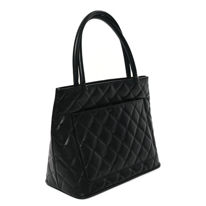 Chanel Caviar Quilted Medallion Tote Black 3 of 11