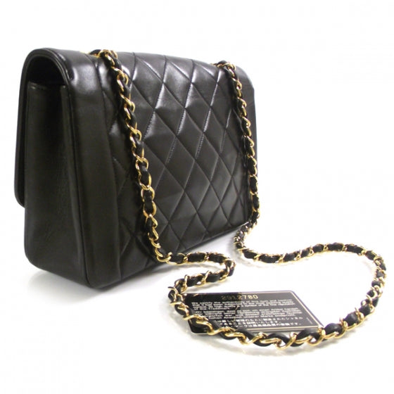 Chanel Lambskin Quilted Flap Black GHW 3 of 13