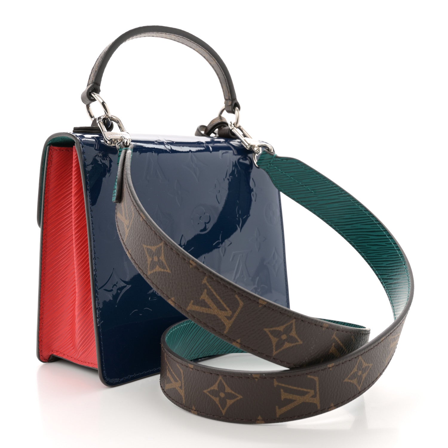 Louis Vuitton Vernis Epi Monogram Spring Street Blue 3 of 11