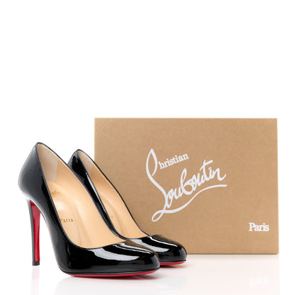 Christian Louboutin Patent Fifille 100 Pumps 37.5 Black 8 of 8