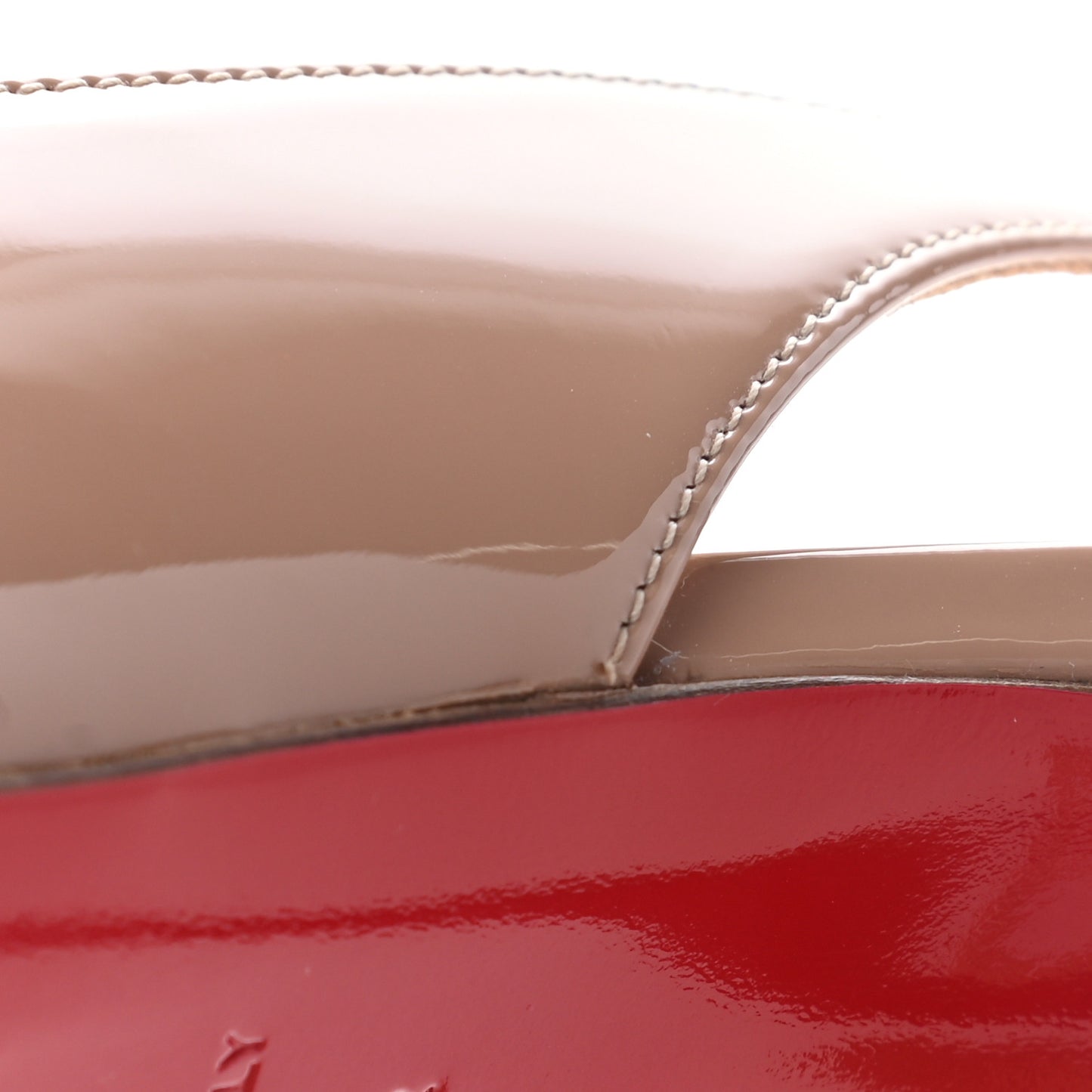 Patent Clare Sling 80 Pumps 40.5 Nude
