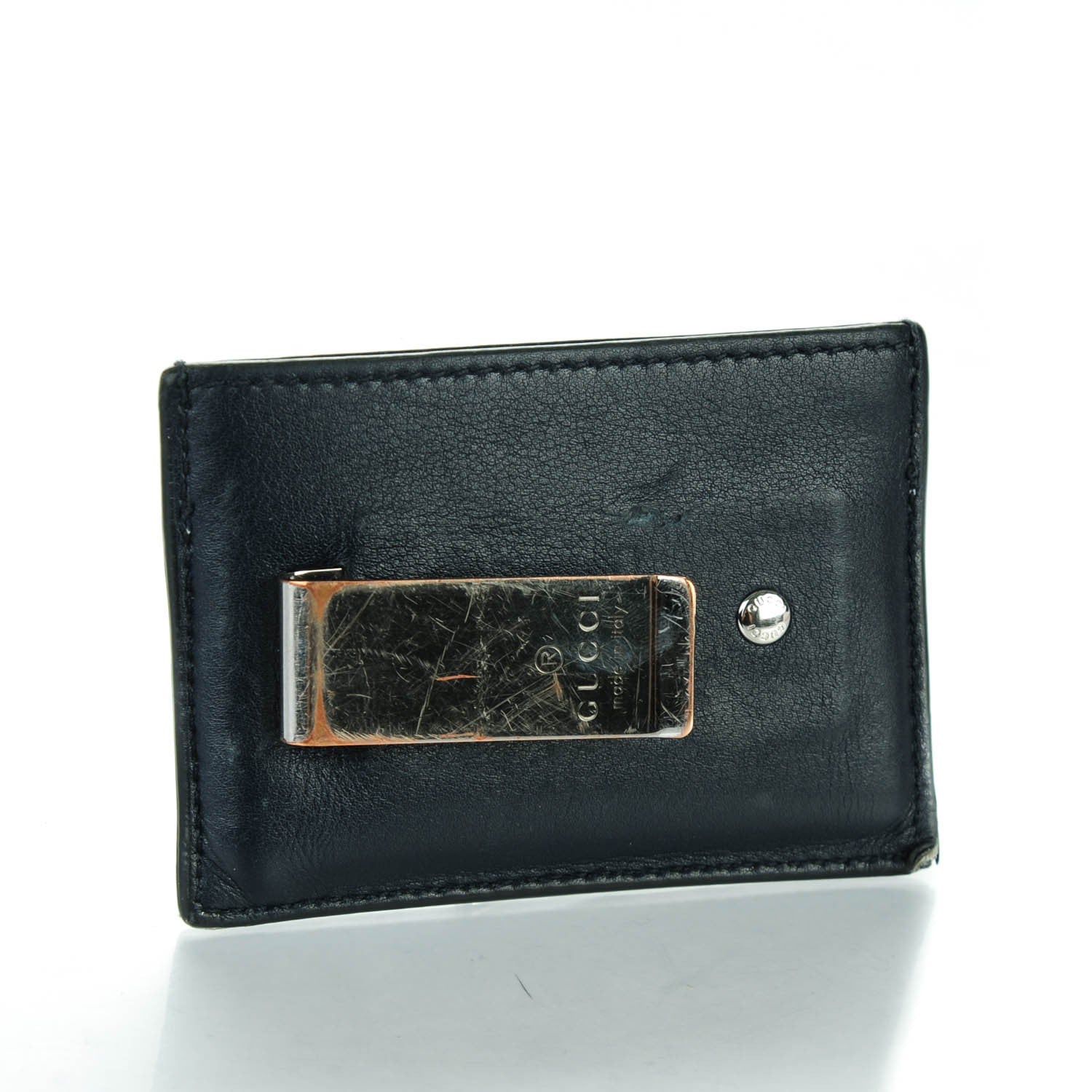 Gucci Micro GG Supreme Monogram Money Clip Navy 3 of 7