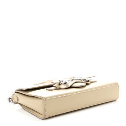 Gucci Glossy Calfskin Medium Ristretto Horsebit Flap Shoulder Bag Beige 4 of 10