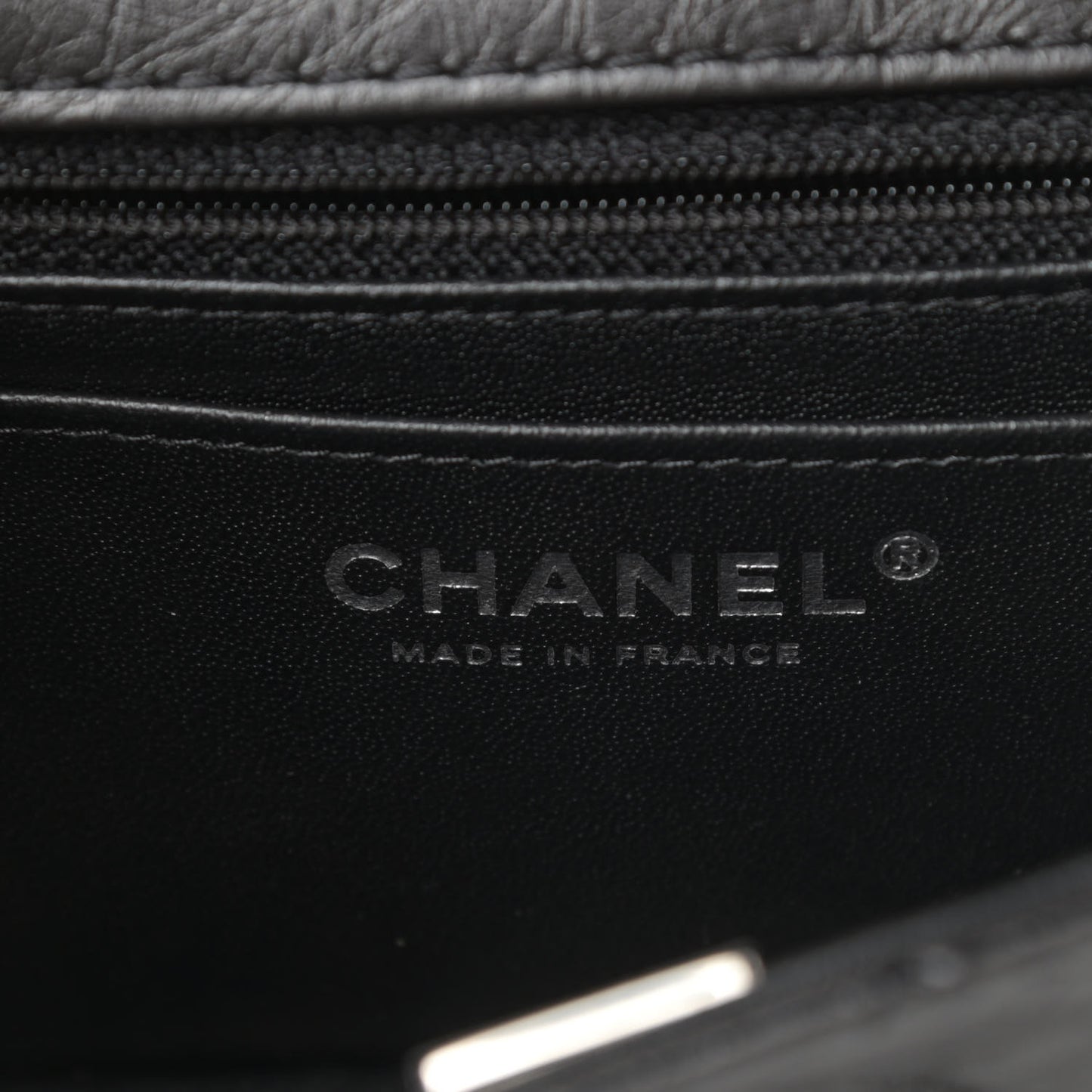 Aged Calfskin Quilted 2.55 Reissue Mini Flap So Black