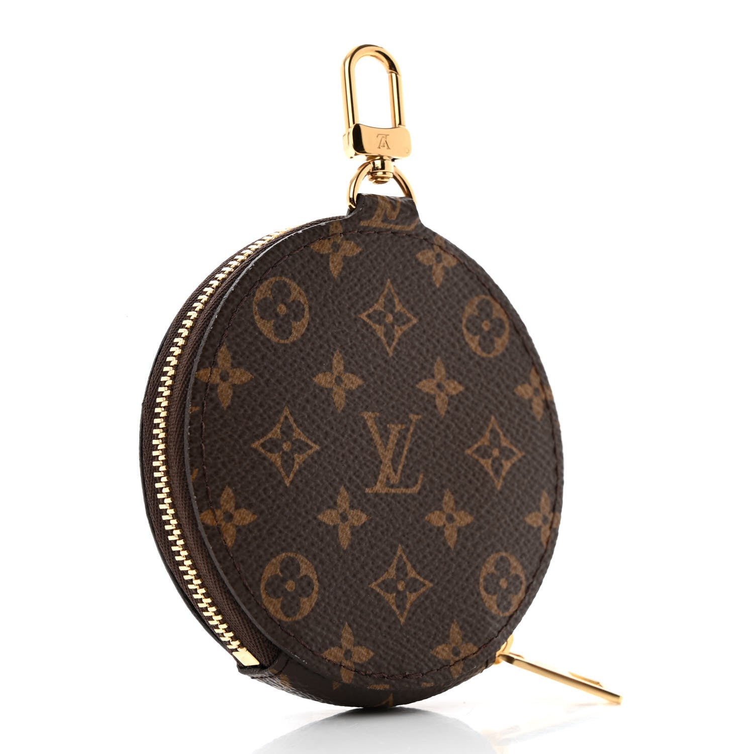Louis Vuitton Monogram OnTheGo East West Round Coin Purse Red 3 of 6