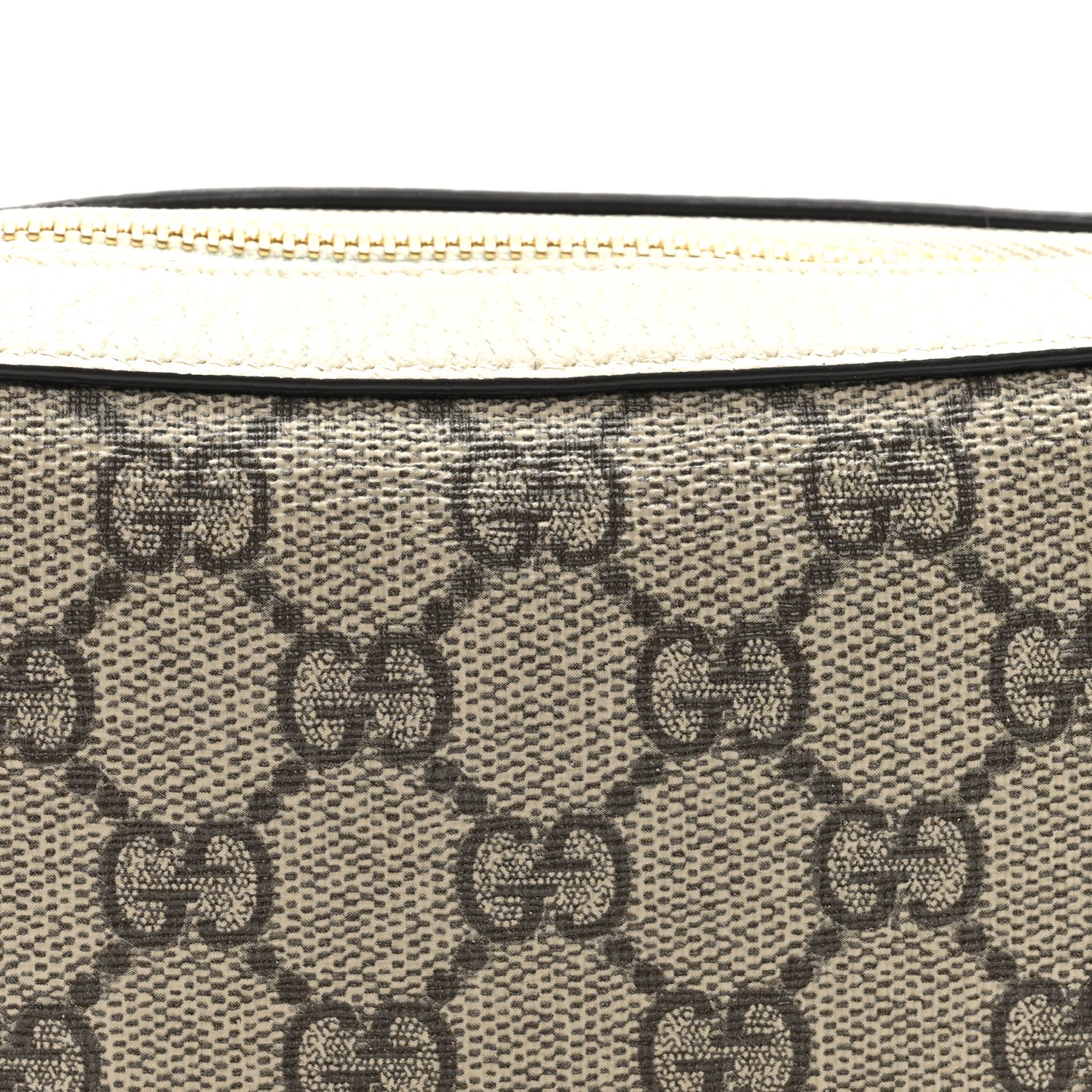 Gucci GG Supreme Monogram Textured Dollar Calfskin Web Mini Ophidia Half Moon Hobo Beige Ebony Mystic White 7 of 10