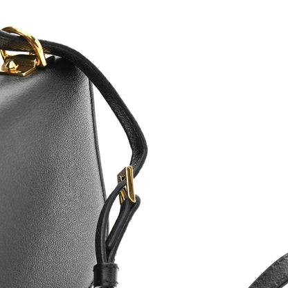 Alexander McQueen Grained Calfskin Small Insignia Flap Black 14 of 15