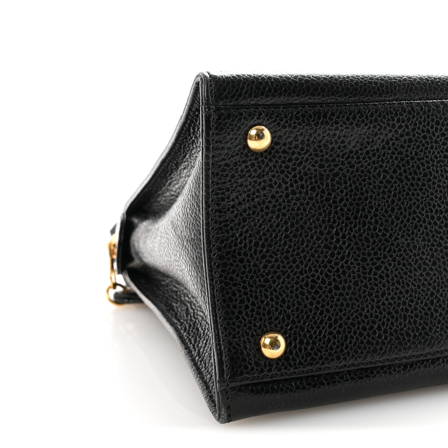Caviar Flap Shoulder Bag Black