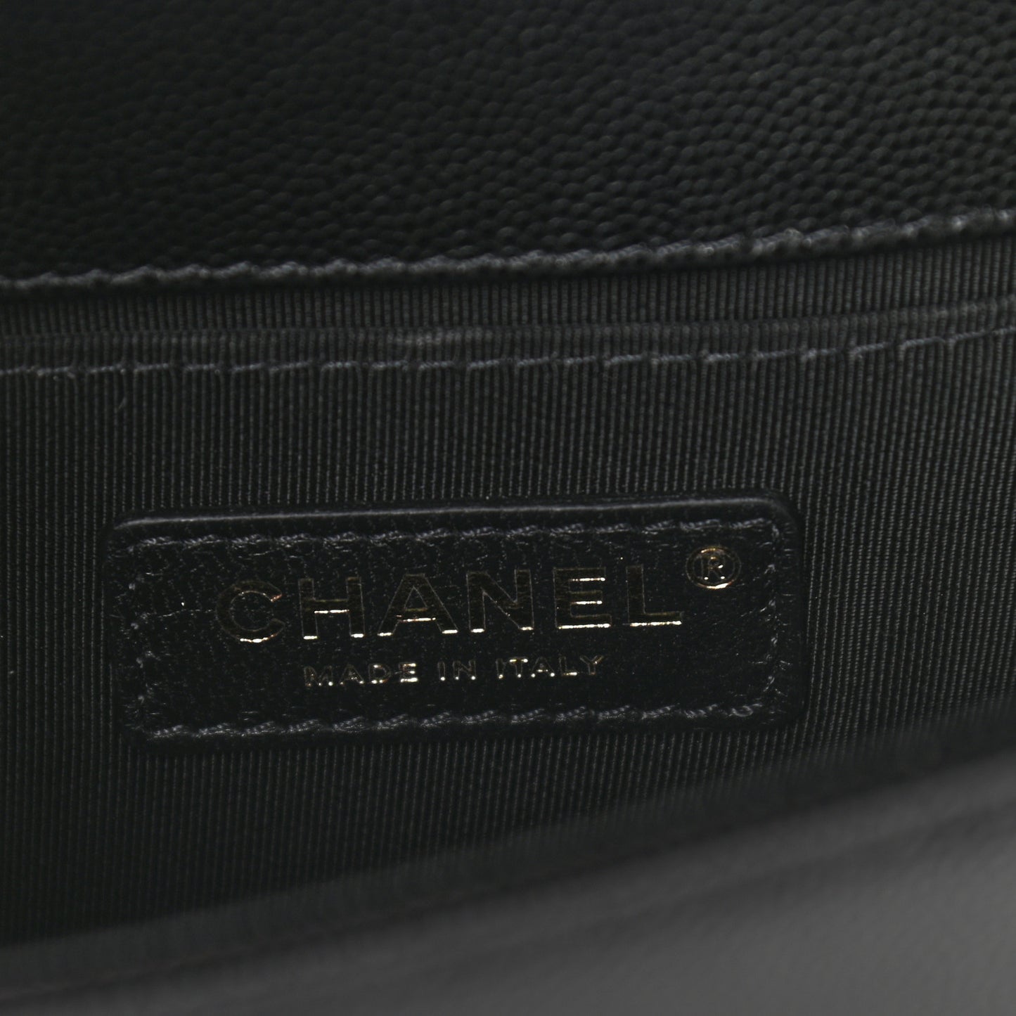 Caviar Quilted Small Boy Flap Black