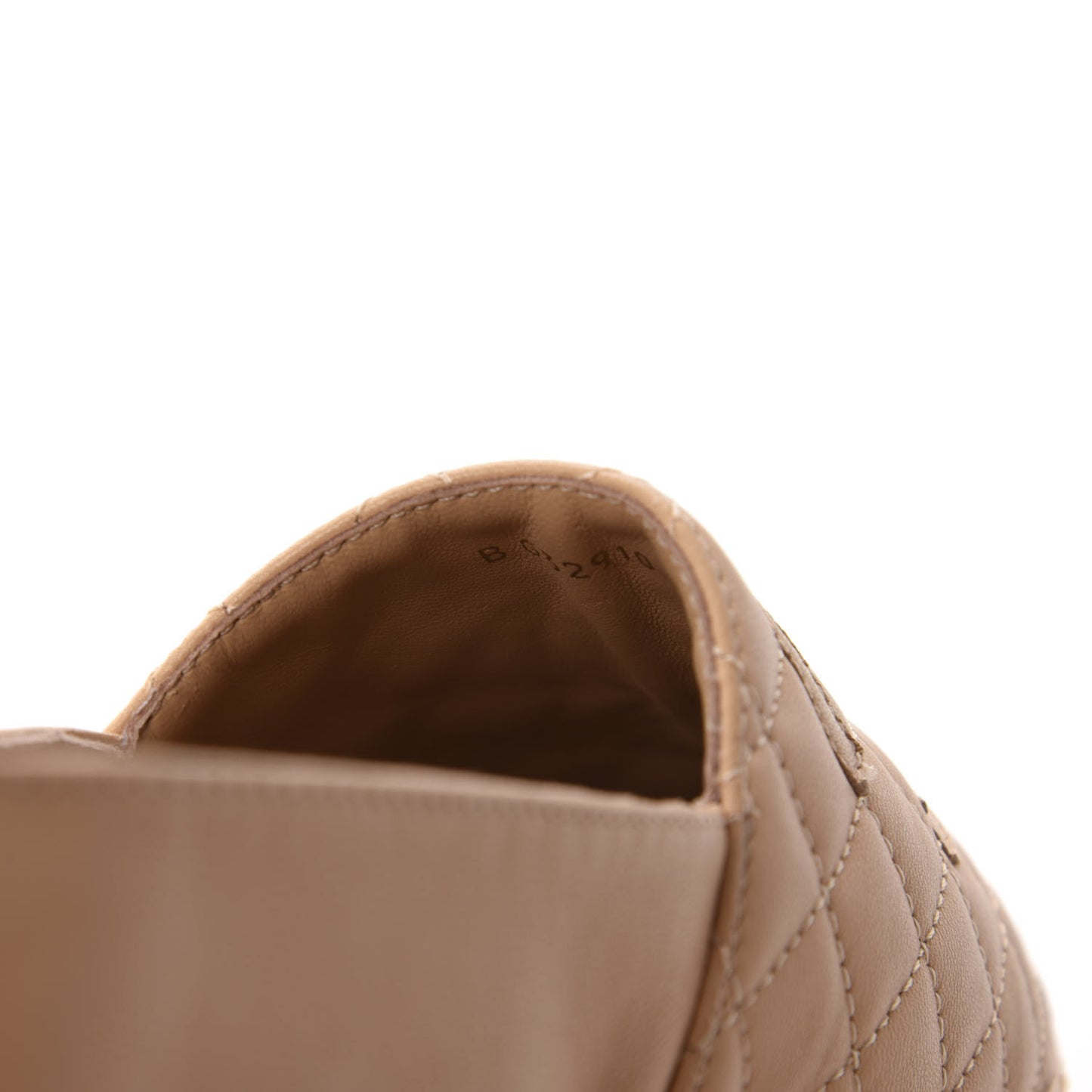 Lambskin Quilted CC Espadrilles 42 Beige