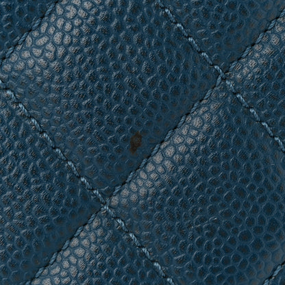 Chanel Caviar Quilted Grand Shopping Tote GST Dark Blue 13 of 21