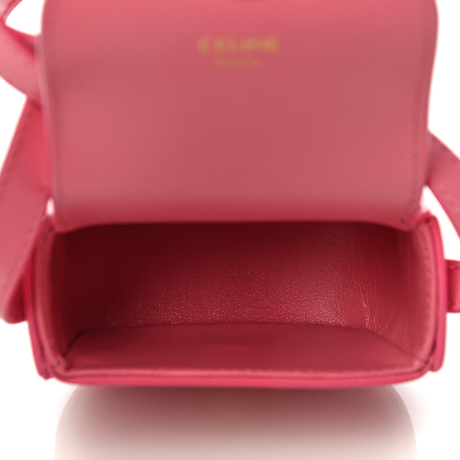 Celine Calfskin Triomphe Airpods Case With Strap Flamingo 5 of 10