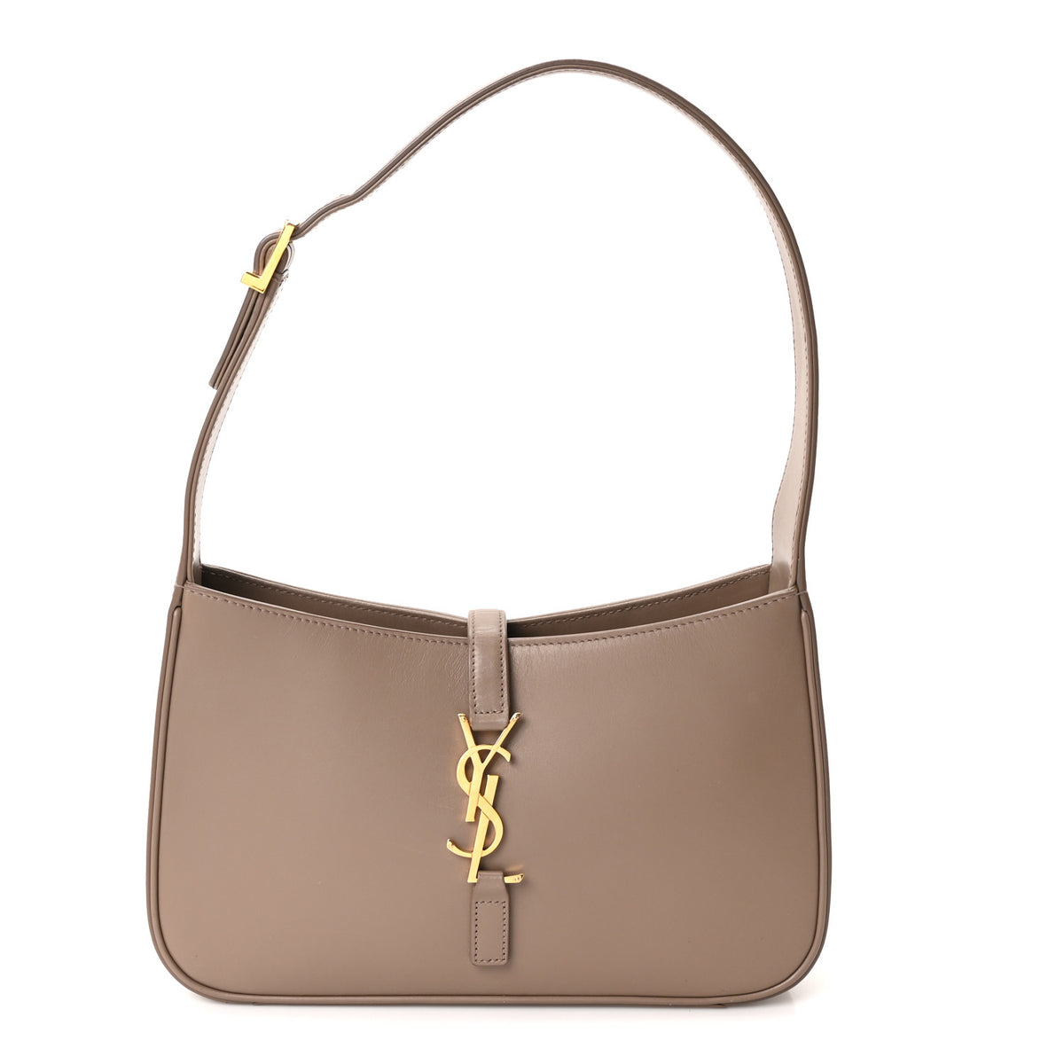 Saint Laurent Smooth Calfskin Le 5 A 7 Hobo Taupe 1 of 10