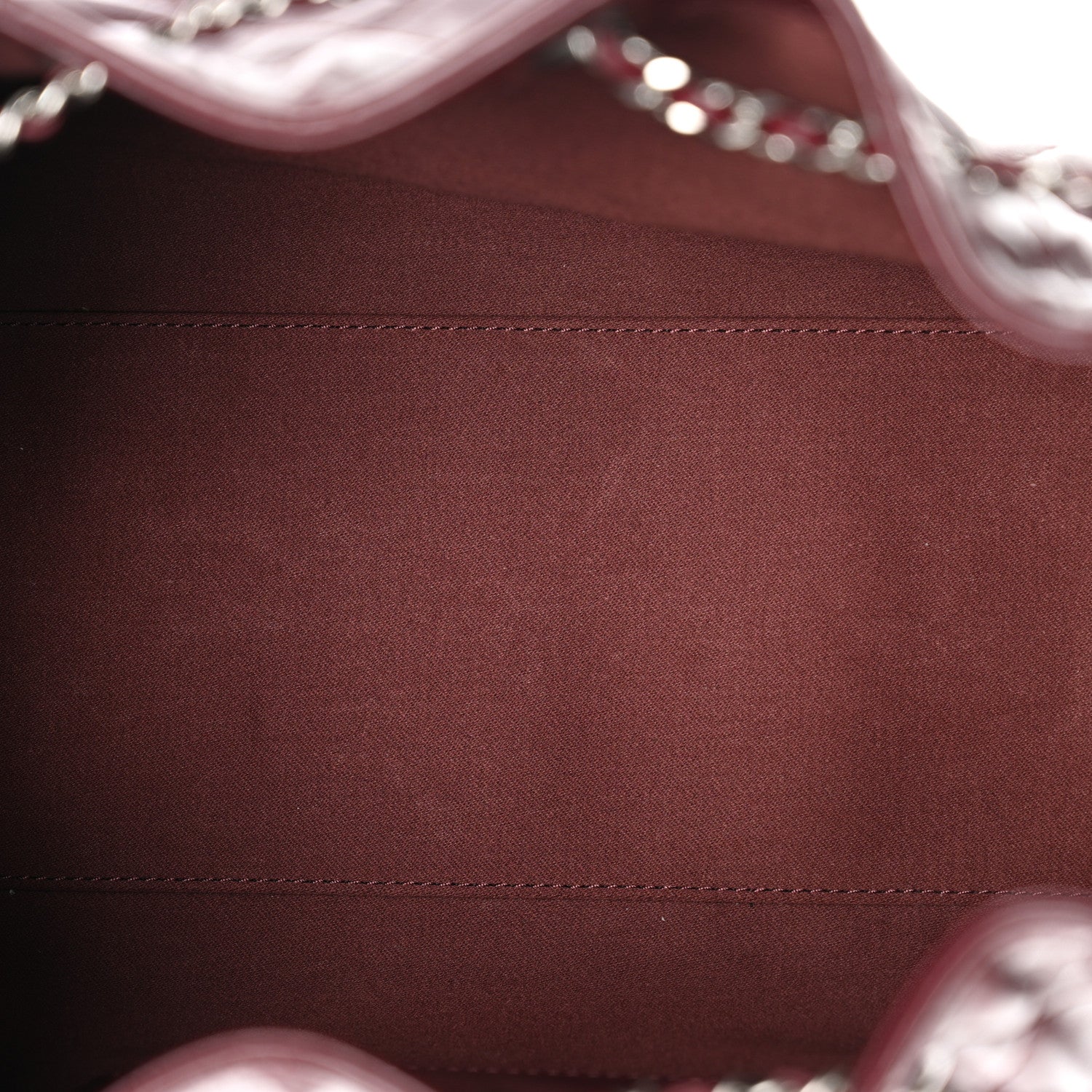 Chanel Shiny Calfskin Quilted Small Chanel 25 Handbag Burgundy 5 of 11