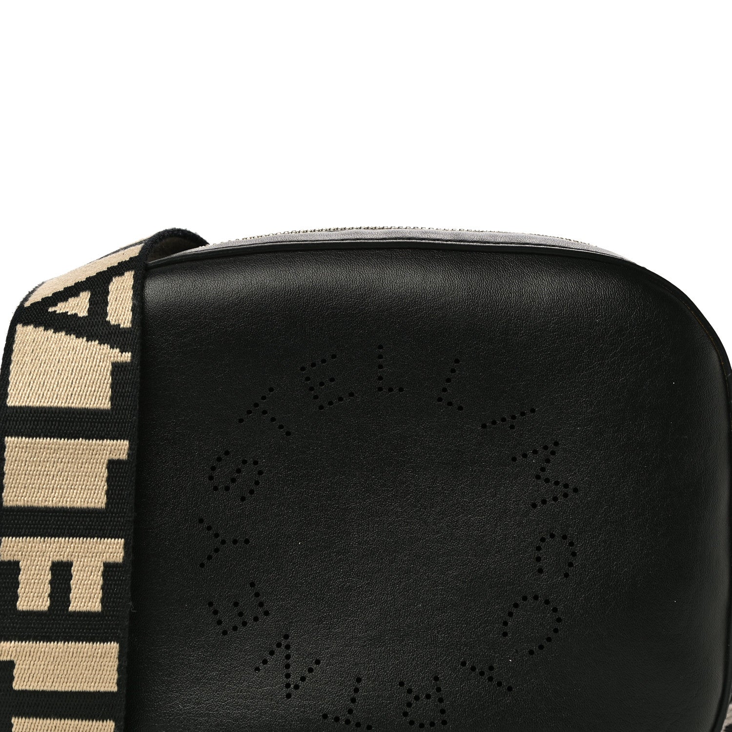 Stella McCartney Eco Alter Nappa Perforated Logo Mini Bag Black 7 of 13