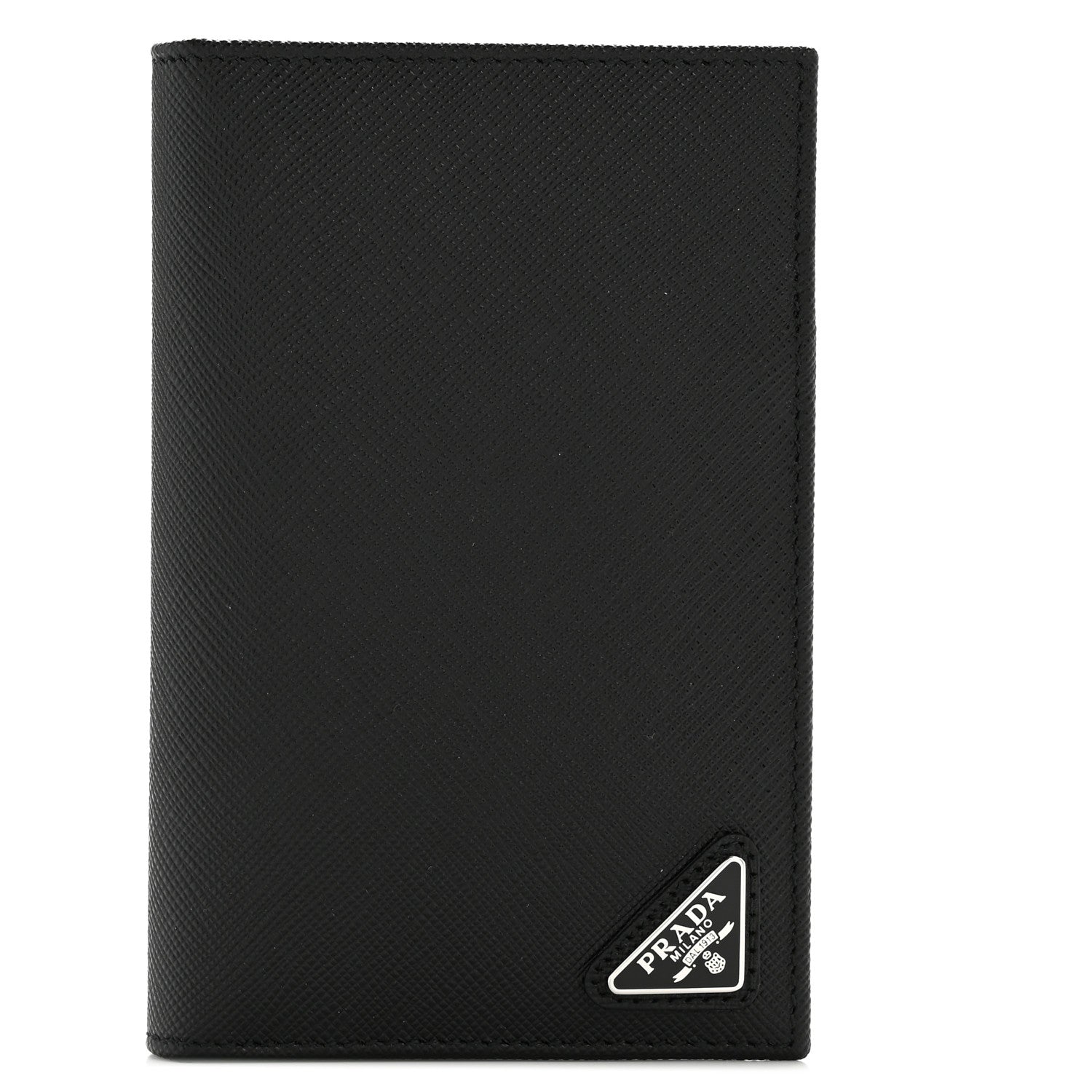 Prada Saffiano Passport Holder Black 1 of 8