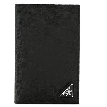 Prada Saffiano Passport Holder Black 1 of 8
