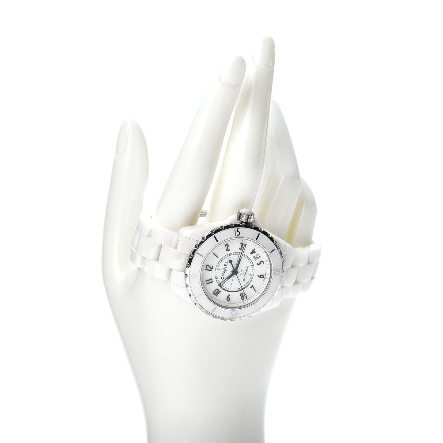 Stainless Steel Ceramic 38mm J12 Automatic Watch White